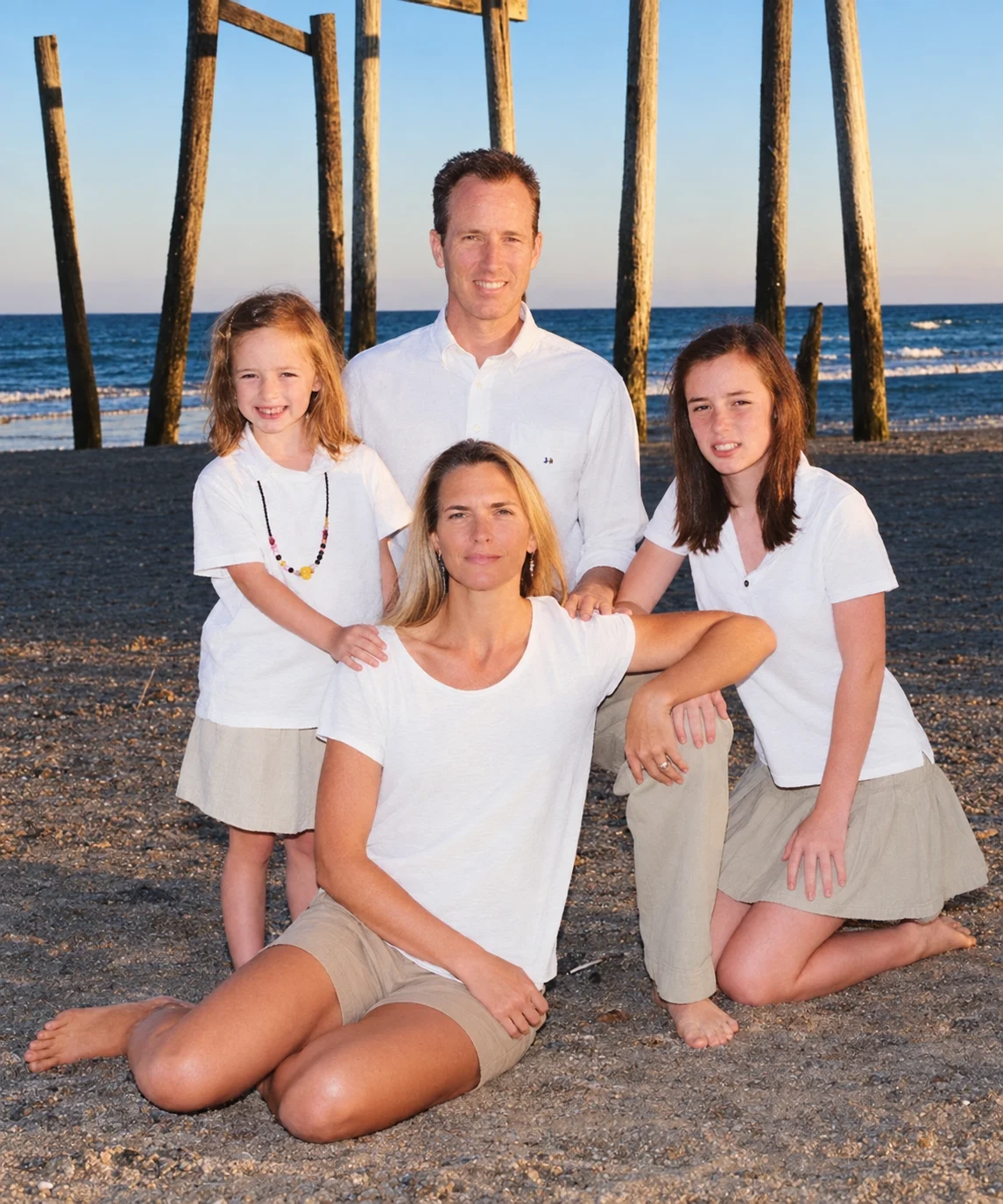 Drew and Julie Millar with their family